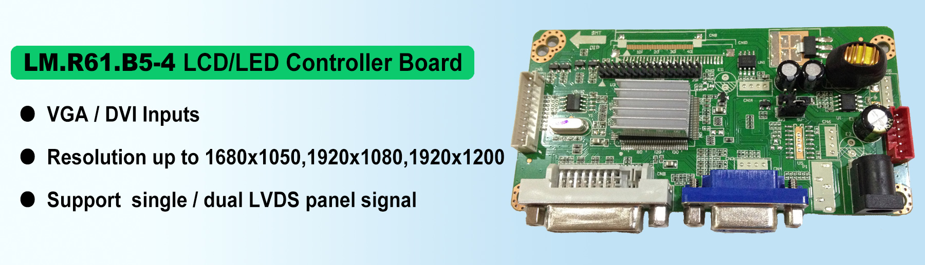 LM.R61.B5-4 LCD Display Controller Board with VGA DVI Input