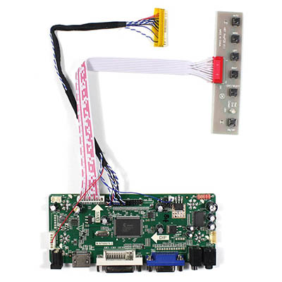 HDMI VGA DVI AUDIO input LCD Controller Board M.NT68676 work for 8.9~10inch HSD089IFW1 HSD100IFW1 1024x600 LCD Panel